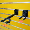 Estante de exhibición de canal de aluminio Dongguan, exhibidor de instrumentos de pared para tiendas de música, accesorios para guitarra y teléfonos móviles, decoración de pared y estanterías para paneles de exhibición