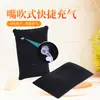 Almofada Inflável Retangular Personalizada Atacado PVC Flocado Estilo Acampamento ao Ar Livre Viagem Portátil Almofada de Pescoço Inflável