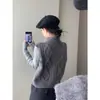 Suéter sem mangas de tricô com tranças e gola alta, reversível, novo estilo Outono/Inverno 2025 para mulheres, suéter colete de abotoamento simples, estilo coreano