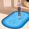 Manta de saltar con cuerda de absorción de impactos silenciosa para el hogar, alfombrilla de yoga de terciopelo de cristal para interiores, alfombrilla antideslizante para reducción de ruido en deportes y fitness, primera generación de pelo