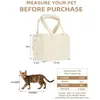 Nova Bolsa Tote de Lona Portátil para Exterior da Amazon para Gatos e Cachorros, Bolsa de Ombro Portátil para Cães Pequenos, Bolsa Personalizável para Pets