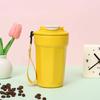 Copo de Café Octogonal de Aço Inoxidável 316 de Fio Simples, Copo Artesanal de Camada Dupla, Copo Térmico a Vácuo Portátil para Casa, Personalização