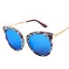 Gafas de Sol de Moda Jamie 2248 con Lentes Oceánicas, Marco de Metal, Gafas de Sol con Marco de Mariposa, Gafas de Sol Florales Rosas