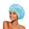 Gorro de Satén Extra Grande para Dormir para Mujer Borde Elástico Ancho Alta Elasticidad Gorro Nocturno Gorro para el Cabello para el Cuidado Diario del Cabello