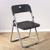 Silla plegable, silla doméstica simple de metal con respaldo, silla de comedor portátil, silla de entrenamiento, silla de oficina para computadora, taburete, multifuncional
