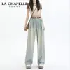 Jeans de Pierna Ancha Estrecha para Mujer Primavera y Otoño 2024 Tendencia Combinan con Todo Nuevo Cintura Alta Sueltos Rectos Pantalones
