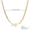 Collar Japonés Nicho Simple Transfronterizo Europeo y Americano de Moda para Mujer Personalizado Chapado en Oro de 18K Acero Inoxidable Repujado Cadena Clavicular