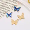 Aleación Goteo de Aceite Mariposa Colorida Joyería Accesorios Hecho a Mano DIY Llavero Aretes Collar Colgante Pequeño Colgante Accesorios