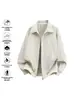 Chaqueta Simple Americana Primavera Otoño Hombres Solapa Chaqueta de Trabajo Tendencia Casual Versátil Top Chaqueta Cardigan Hombres