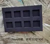 Caja de chips con ranura de plástico, silicona, cristal, BGA, componentes electrónicos aeroespaciales, IC, caja de embalaje de espuma antiestática