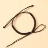 Producto semiacabado de cuerda de mano DIY nudo king kong pulsera de cuerda roja se pueden usar cuentas cuerda tejida hombre y mujer pareja cuerda tejida a mano