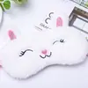 Nueva Máscara de Ojos para Dormir de Dibujos Animados Linda y Peluda Máscara de Ojos de Unicornio Colorida de Ensueño Máscara de Ojos Blackout de Viaje 3D Paquete de Hielo