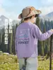 Camiseta de Manga Larga de Algodón Puro para Niños Europeos Estilo Otoño 2026 Ropa Nueva Ropa Infantil Niños Medianos y Mayores Top Estilo Primavera y Otoño para Niños