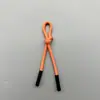 Cordón para cremallera con doble punta de cobre, cordón colorido para ropa, gabardinas, bolsos y pequeños accesorios