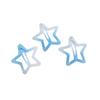 Horquilla de estrella pentagonal con gradiente de dopamina para cabello roto de mujer, clip BB, flequillo con borde de arcoíris para niñas, accesorios para el cabello