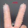 Danza color transparente juego de dedos suministros para adultos juego de dedos juguetes sexuales para adultos usar juguetes al por mayor entrega de una pieza