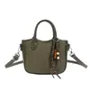 Bolso de tejido de moda estilo coreano para mujer, nuevo bolso cruzado de moda 2026, bolso tipo cubo texturizado de mano