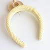 Diadema Maillard Parte Superior Craneal Alta Retro Diadema Prensada Lavar Cara Mechones de Cabello Marrón Esponja Salir Horquilla Combinable Tocado