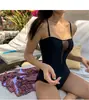Comprar Bikini Nuevo de Vito Sexy que Cubre el Vientre Adelgazante de Cintura Alta Caliente Manantial Conservador Dividido de Manga Larga