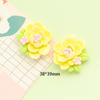 Horquilla de gel crema estilo Sakura con diseño de flor, hecha a mano, para el pelo, llavero, funda para teléfono, hebilla para zapatos, accesorios de joyería de resina