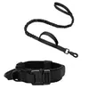 Collares y Correas Tácticas para Perros Transfronterizos Cuidadosamente Seleccionados para Perros Grandes, Correas de Nylon para Perros de Entrenamiento al Aire Libre, Collares para Mascotas