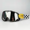 Gafas de Motocicleta Estilo Nuevo Doradas Retro 100% a Prueba de Viento y Resistentes a los Rayos UV 1888