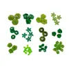 Mori 59 piezas traje verde calcomanías flores de tela hechas a mano material para joyería DIY flor de muñeca bolsa venta caliente transfronteriza