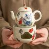 Estufa de té a temperatura constante con glaseado de miel año del dragón calentamiento con vela accesorios para ceremonia del té chino base de cerámica calentador de té para el hogar pequeño