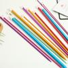 Color alúmina aguja de suéter herramienta de tejido DIY aguja de varilla de cabeza única aguja de suéter aguja de bufanda cabeza única 35cm juego