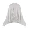 Conjunto de Duas Peças Europeu e Americano Transfronteiriço Moda Bolinhas Estilo Capa Laço Top Camisa e Saia Longa de Bolinhas