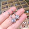 Pendientes Sun Cloud de piedra exquisita, recién llegados, elegantes pendientes de estilo celebridad para mujer, sin agujeros para las orejas, con clip para las orejas, pendientes que combinan con todo.