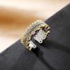 [Anillo de Lujo Ligero] Anillo de Encaje Popular, Anillo Vivo, Nuevo Estilo Anillo Qian Duoduo, Sensación de Lujo Ligero y Alta Gama
