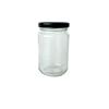 Botella para pepinillos al por mayor de 220 ml, resistente a altas temperaturas, botella de vidrio para pepinillos, tapa de hojalata de venta caliente, botella para pepinillos de 220 ml, botella de miel
