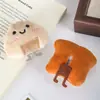 Broche de pelúcia de desenho animado, boneca fofa de comida pão torrada, acessórios DIY, enfeites para roupas e bolsas, atacado