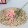Flor de Lana de Orquídea de Viento y Lluvia Tejida a Mano Ramo Terminado Flor de Lana Tejida a Crochet Flor Artificial Adornos Decorativos Creativos para el Hogar