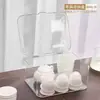 Caja de Almacenamiento para Juego de Té con Tapa a Prueba de Polvo Transparente Estante de Almacenamiento para Tazas de Té de Mesa Estante de Almacenamiento para Tetera Kung Fu