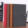 Caderno de negócios A5, com fecho de fecho, adequado para anotações de reunião e uso no escritório; design simples e pode ser personalizado com um logotipo