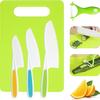 Amazon Nuevo Juego de Cuchillos de Cocina para Niños de 5 piezas Herramientas para Cortar Frutas y Verduras para Niños Juego de Cuchillos de Plástico