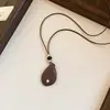 Colar de resina com zircônia em formato de coração, flor, estrela, geométrico estilo coreano, corrente para suéter de luxo leve, acessório moderno e elegante
