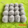 Atacado Em Estoque Pompons de Pelo de Coelho Sintético 3-9cm Pompons DIY Materiais Artesanais Acessórios para Bolsas, Coleiras, Pingentes e Acessórios de Vestuário