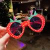 Gafas de sol de moda para niñas, divertidas y bonitas de dibujos animados para cumpleaños, populares en internet de Corea del Sur, accesorios de fotos para niñas.