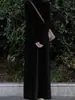 Vestido de punto acanalado de cuello medio alto, vestido suéter recto largo hasta la rodilla para otoño e invierno, adecuado como capa base debajo de un abrigo