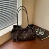Bolso de hombro tipo tote para el día a día con lunares, estilo vintage, gran capacidad, bolso casual de moda para mujer Otoño/Invierno 2026