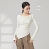 Dança Clássica Novo Estilo Chinês Blusa com Gola Cachecol Roupas de Prática Diária para Dança Chinesa Macacão de Dança Moderna Roupas de Dança