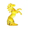 Decoração de Casa Zibo Vidro Animal Colorido Decoração de Carrossel Figura de Cavalo Artesanato de Cristal Ornamento Produto Transfronteiriço