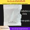 Em estoque atacado saco com zíper composto espessado de papel kraft branco HD transparente de alta qualidade à prova de umidade para armazenamento de roupas