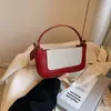 Bolso Cruzado de Hombro para Mujer, Pequeño Cuadrado, Estilo Nuevo 2026, Moderno y de Moda, Solapa Simple, Patchwork, Bloques de Color