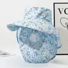 Sombrero de Protección Solar con Ala Ancha, Sombrero de Sol de Verano, Chal de Moda para Mujer, Sombrero de Sol con Protección para el Cuello Integrada a Prueba de Viento y UV