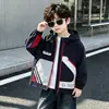 Chaqueta de Otoño para Niños 2026 Nuevo Estilo Niños Estilo Callejero Americano Sudadera con Capucha Estilo Coreano Chico Malo Pequeño Maestro Ropa de Motociclista