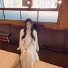 Ropa Zhengqite/Calidad de Alta GamaCárdigan de Lana de Alpaca de Dos Tonos|Falda de Lana de Doble Cara Color Verde Hierba